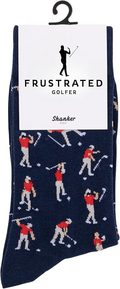Shanker Golf Socks - Funny Angry Golfer Socks - Funny Golf Gift for Men - 1 Pair per Pack - Size ... | Amazon (US)