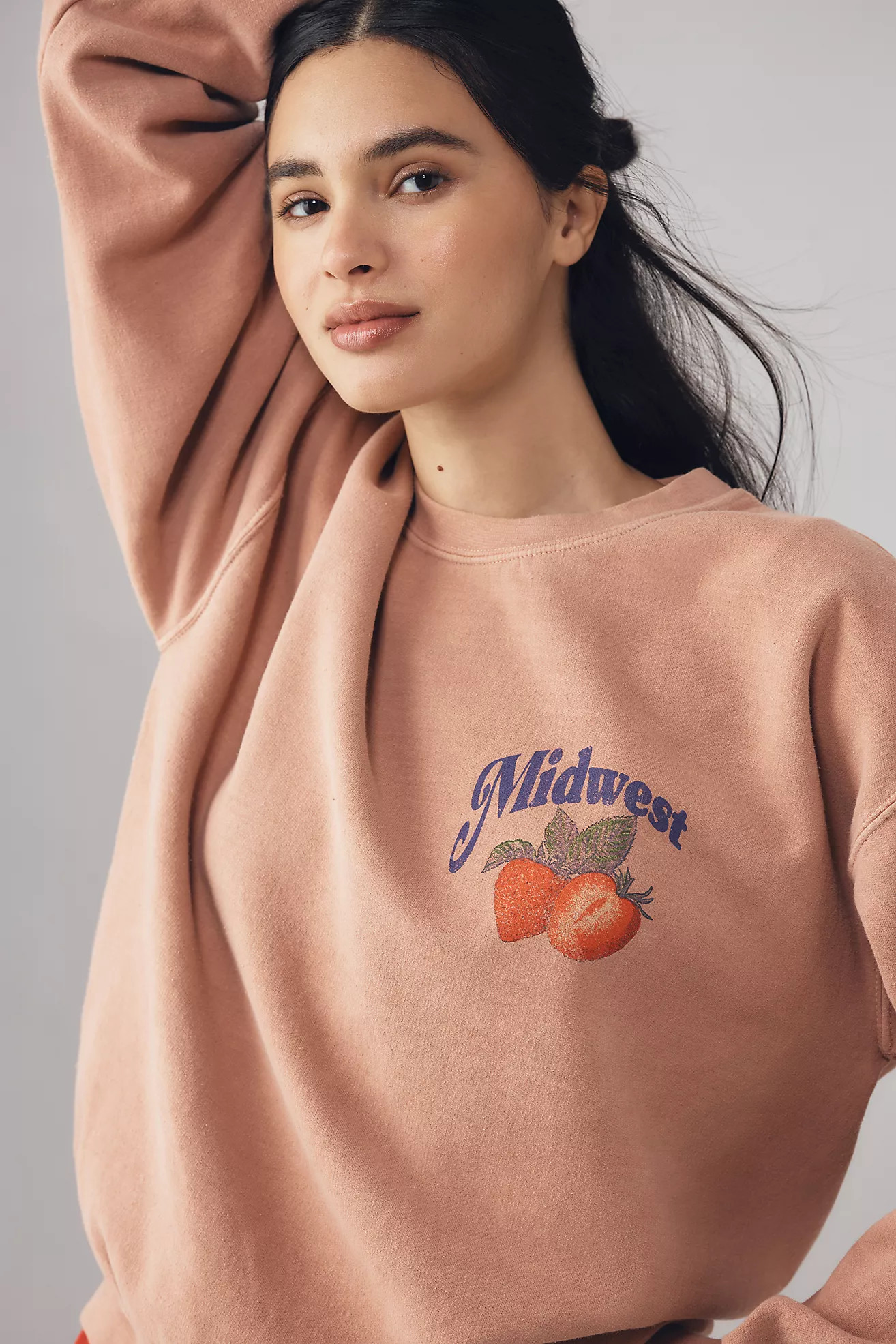 By Anthropologie Strawberry Sweatshirt | Anthropologie (US)