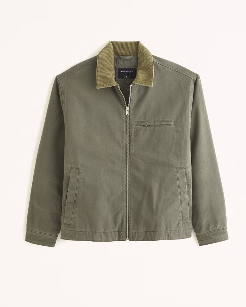 Men's Lightweight Workwear Lined Jacket | Men's Coats & Jackets | Abercrombie.com | Abercrombie & Fitch (US)