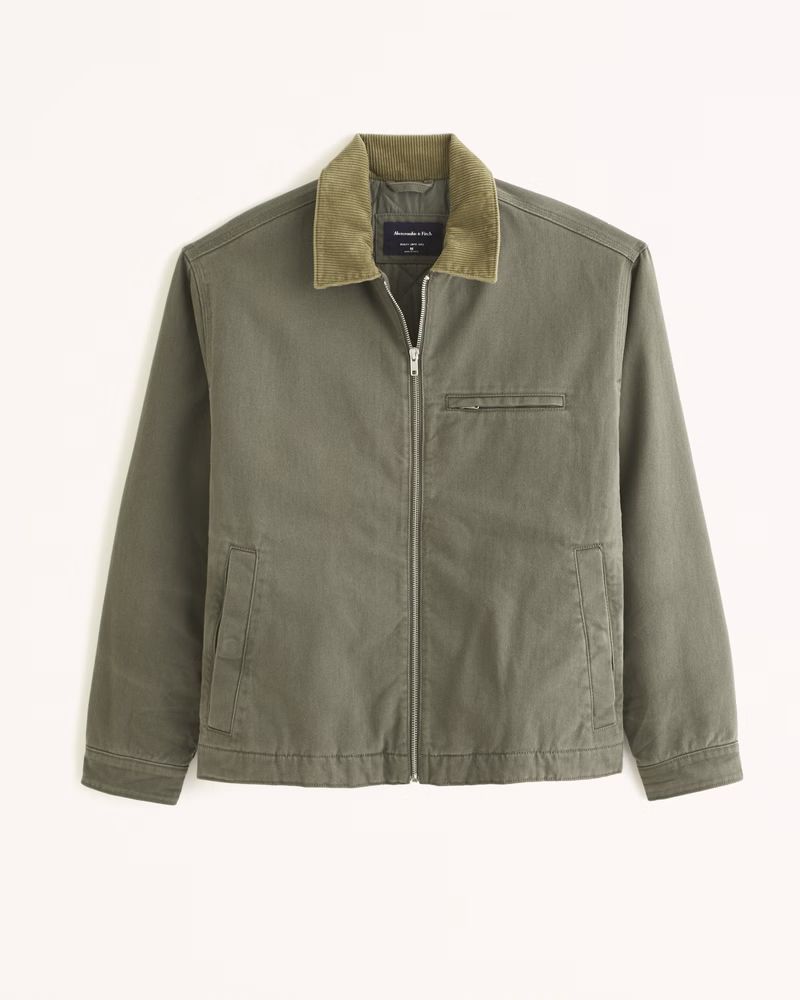 Men's Lightweight Workwear Lined Jacket | Men's Coats & Jackets | Abercrombie.com | Abercrombie & Fitch (US)