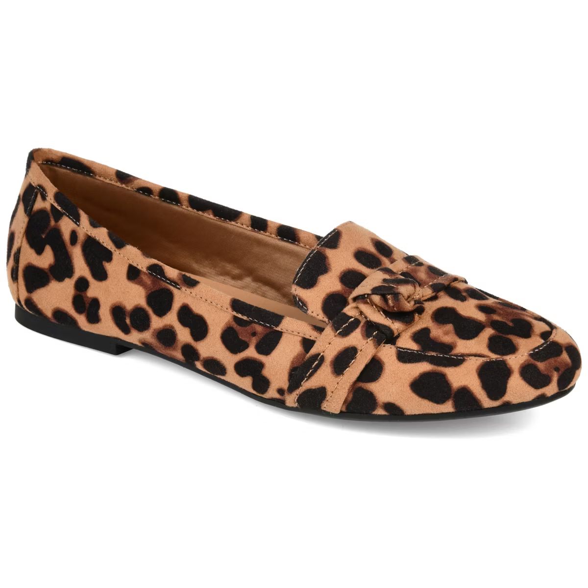 Journee Collection Womens Marci Slip On Round Toe Loafer Flats, Leopard 8 | Target