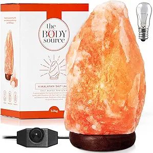 The Body Source Himalayan Salt Lamp 10-12” (11-15 lb) with Dimmer Switch - All Natural and Hand... | Amazon (US)