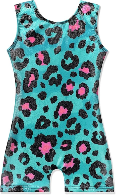 EQSJIU Gymnastics Leotards for Girls Kids Rainbow Mosaic Mermaid Butterfly Stars Leopard Galaxy T... | Amazon (US)