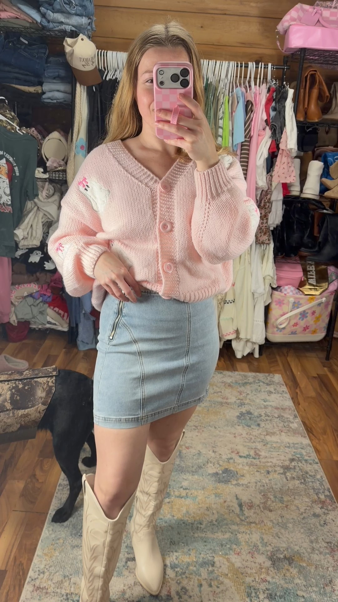 mini denim skirt with the softest, stretchiest denim! I’m wearing XS 

#LTKHoliday #LTKStyleTip #LTKGiftGuide