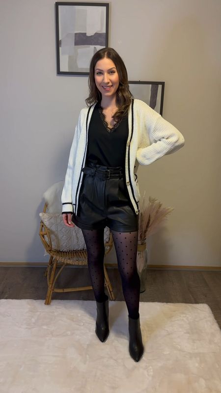 You can never go wrong with a black and white outfit. Elevated it with faux leather shorts & polka dot tights. The shorts are no longer in stock, but I’ve added similar styles.

Have questions on fit, sizing, etc? Comment below!

Follow @jenniferxherron for more inspiration ✨

#LTKfindsunder100 #LTKfindsunder50 #LTKVideo