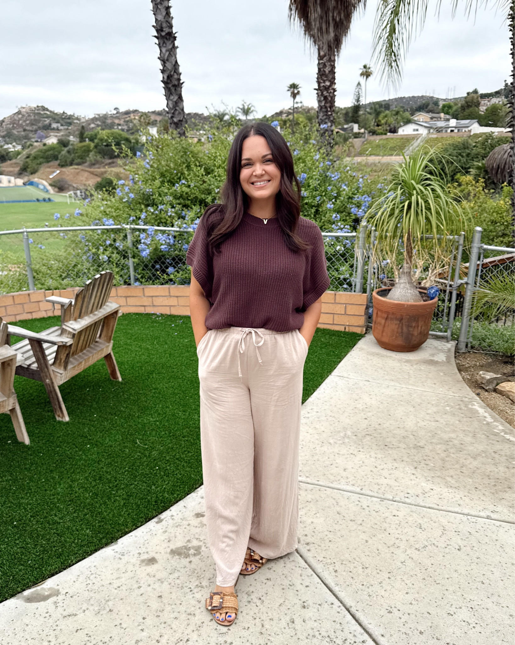 What I wore to my step daughter’s graduation 🫶🏼 sized up to a large in the sweater & wearing my true medium in the linen pants!

#LTKFindsUnder50 #LTKSeasonal #LTKSummerEdit