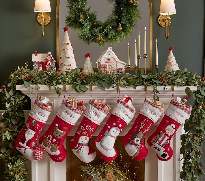 Quilted Christmas Stocking Collection | Pottery Barn Kids