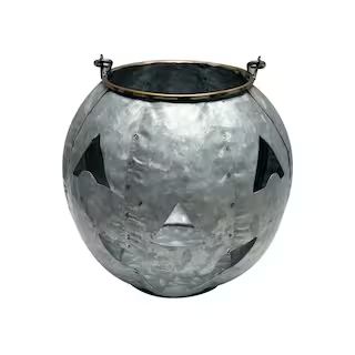 9" Halloween Jack-O-Lantern Galvanized Metal Container by Ashland® | Michaels Stores