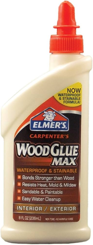 Elmer's Products Elmer's E7300 Carpenter's Wood Glue Max, 8 Ounces, 8 oz, Tan, 8 Fl Oz | Amazon (US)