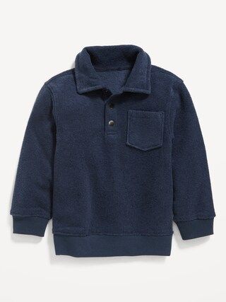 Cozy French-Terry Henley Pullover Sweater for Toddler Boys | Old Navy (US)