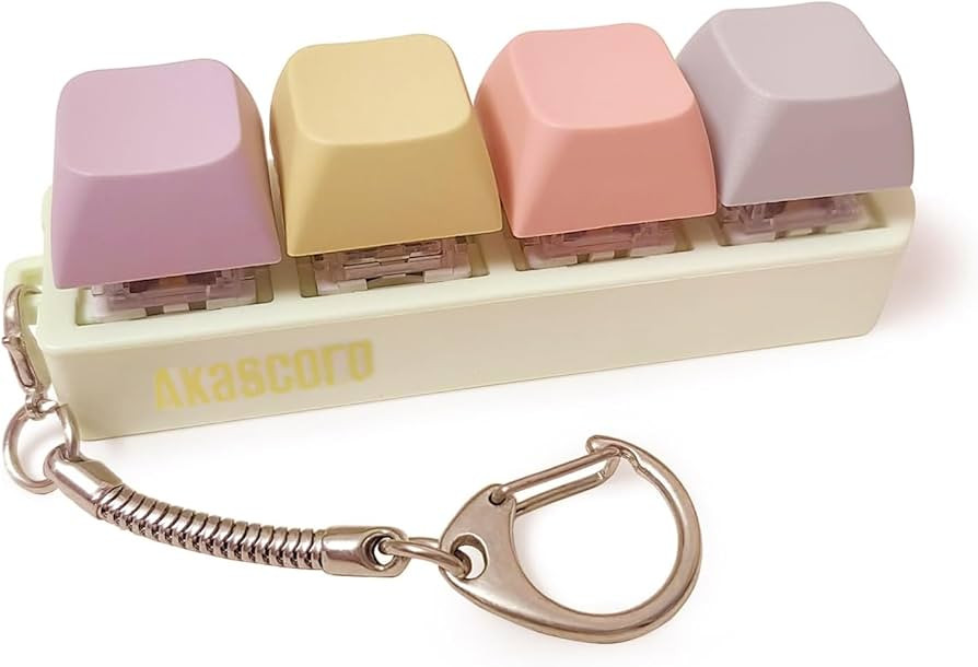 Tastatur Fidget Spielzeug für Erwachsene Pastell Tastatur Schlüsselanhänger Lustig Bunter Fidg... | Amazon (DE)