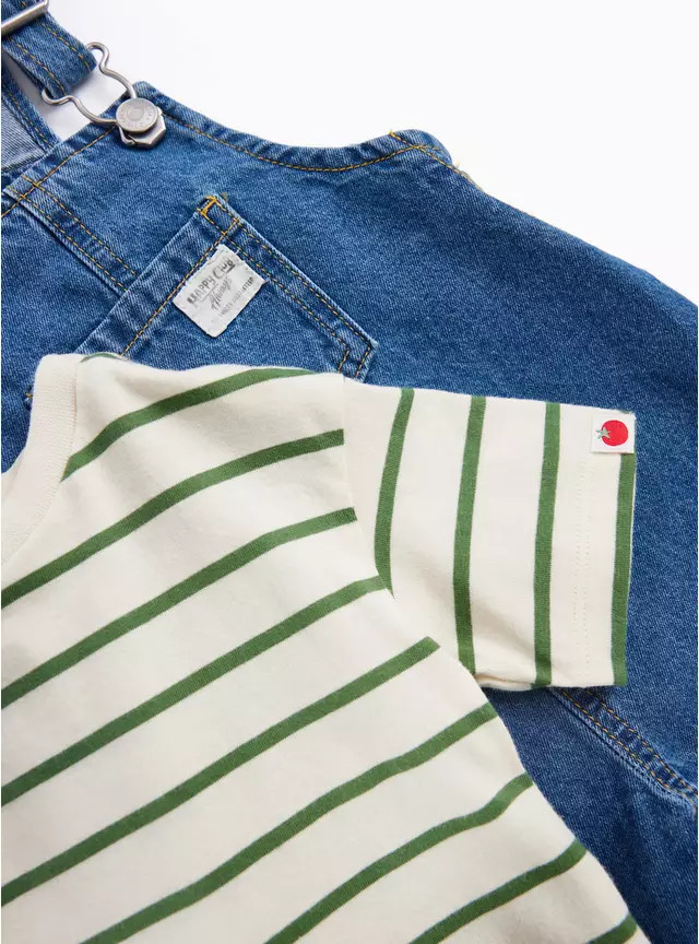 Denim Dungarees & T-Shirt Set 9-12 months | Tu Clothing