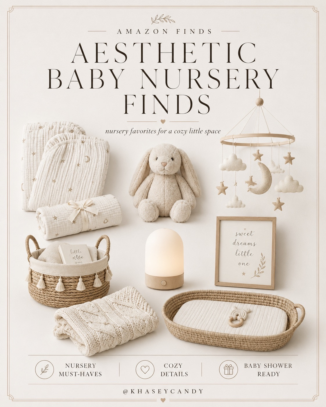 Check out these cozy nursery essentials! Perfect for a snug little space. 🌙✨

aesthetic nursery, beige nursery, baby registry

#LTKBaby #LTKBump #LTKHome