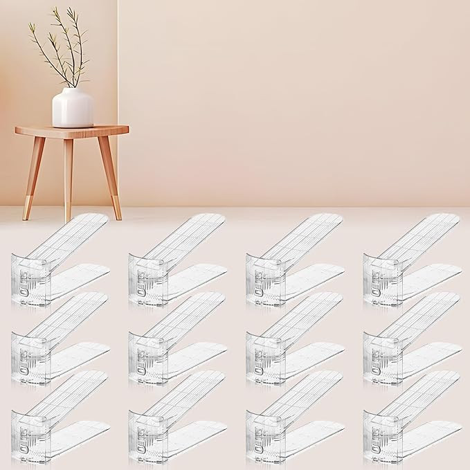 Shoe Slots Organizer for Closet,12PACK Shoe Stacker Shoe Rack Organizer for Closet Space Saver St... | Amazon (US)