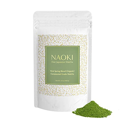 Naoki Matcha Organic Ceremonial First Spring Blend – Authentic Japanese First Harvest Ceremonial Grade Matcha Green Tea Powder from Kagoshima, Japan (100g / 3.5oz) | Amazon (US)