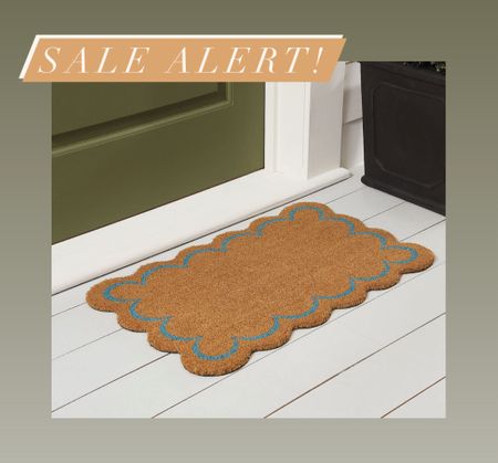 Cutest scalloped door mat on sale under $20. 

#LTKfindsunder50 #LTKhome #LTKsalealert