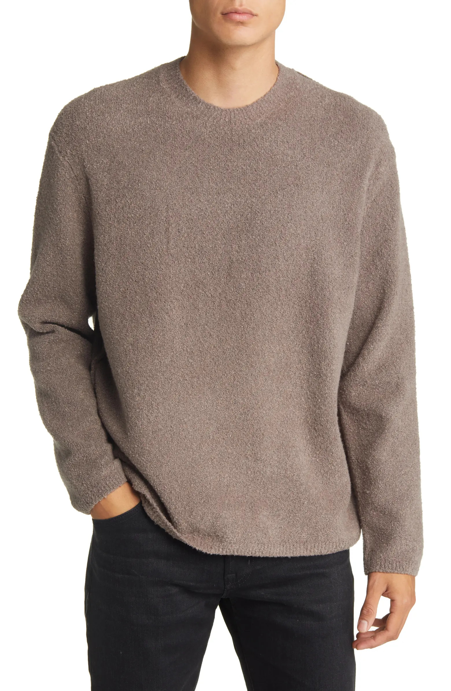 AllSaints Eamont Cotton Blend Crewneck Sweater | Nordstrom | Nordstrom