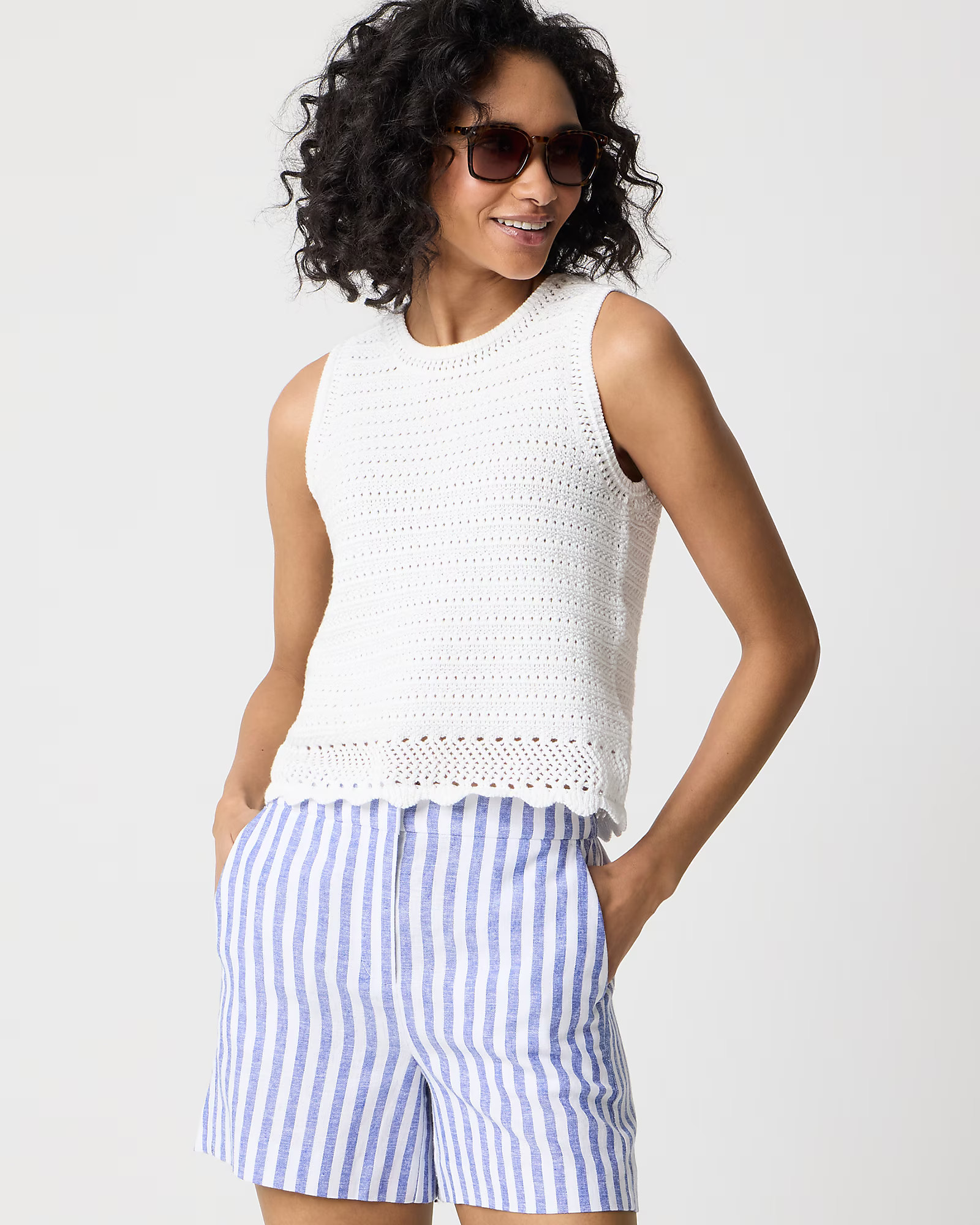 Crochet sweater-tank | J.Crew Factory