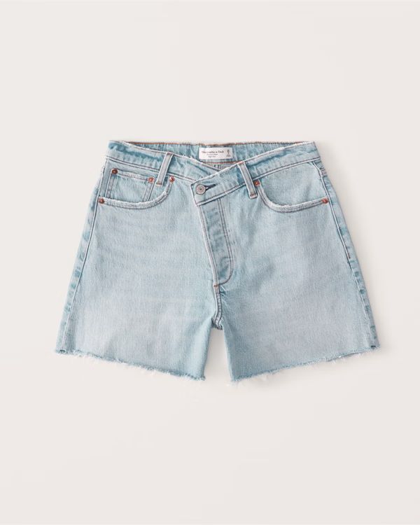 Women's High Rise Dad Shorts | Women's Bottoms | Abercrombie.com | Abercrombie & Fitch (US)