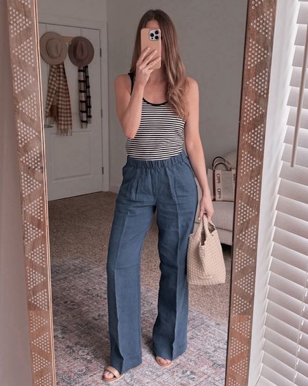 Summer means tanks! With these comfy pull on pants and sandals, you can wear this outfit from poolside to promenade!

#LTKWorkwear #LTKStyleTip #LTKSeasonal