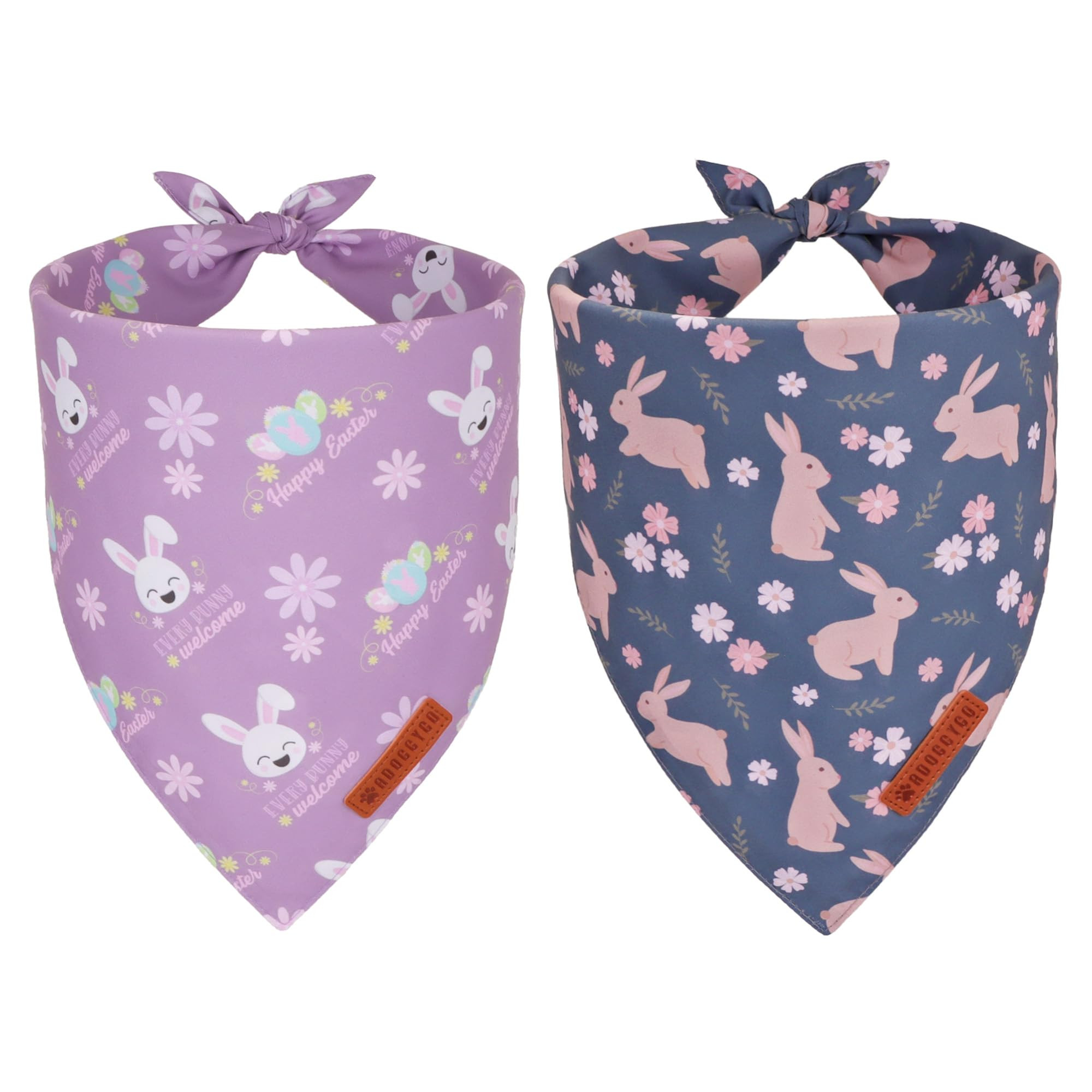 ADOGGYGO Easter Dog Bandanas, Reversible Bunny Floral Pet Scarf, Multi Size Offered, Rabbit Easte... | Amazon (US)
