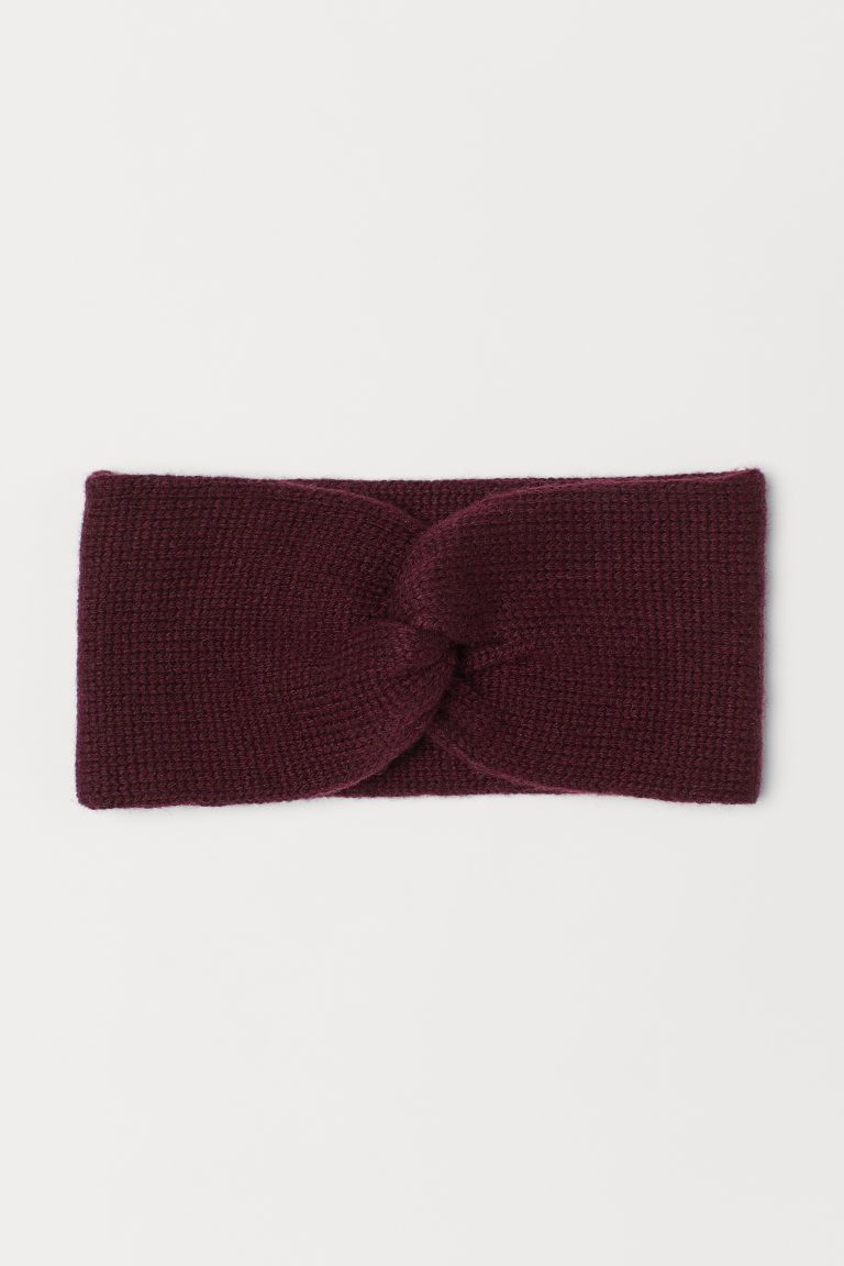 H & M - Knit Headband - Red | H&M (US + CA)