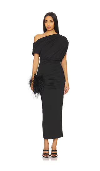 Elisya Off Shoulder Dress in Black | Revolve Clothing (Global)