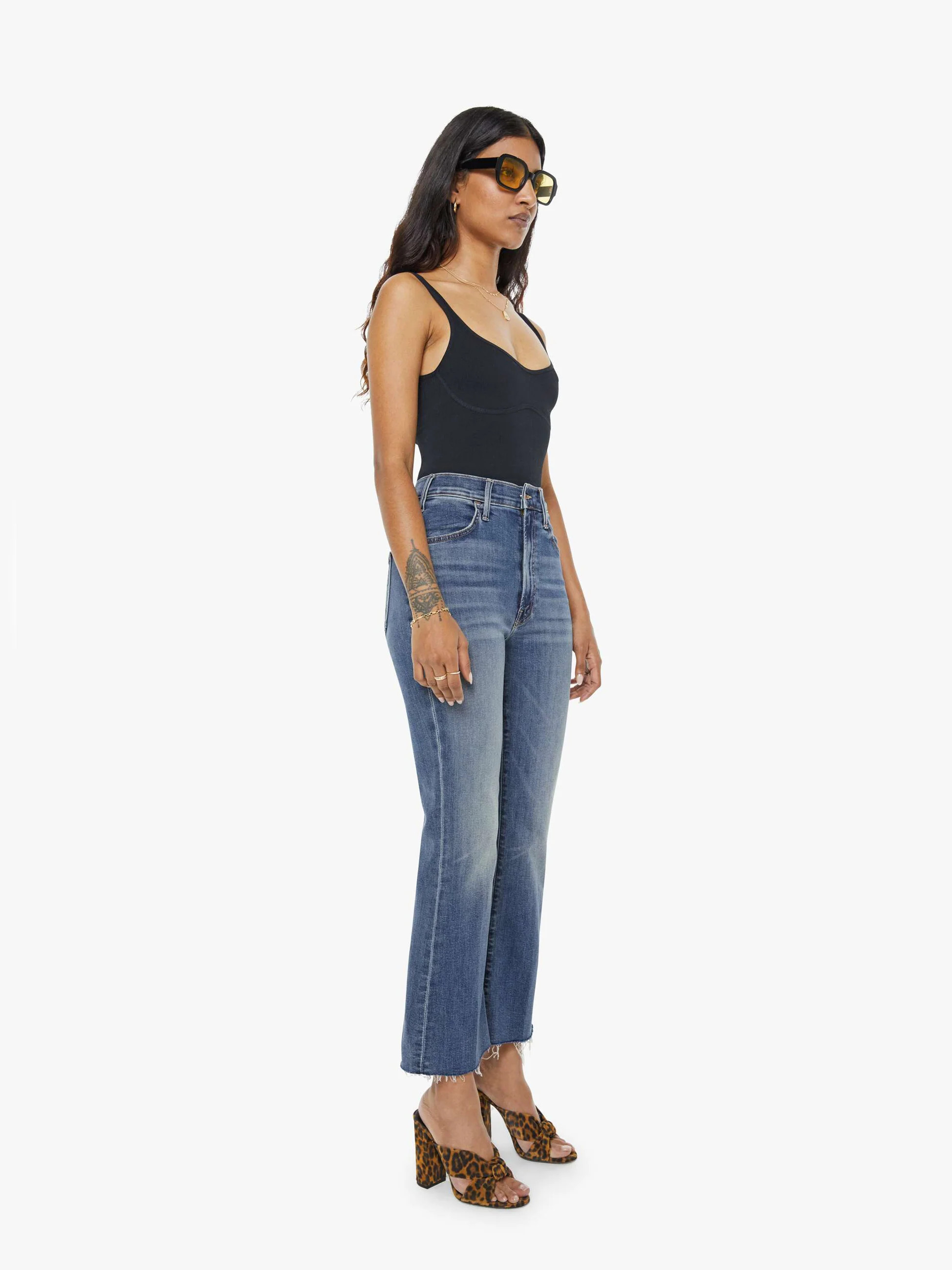 PETITES The Lil Hustler Ankle Fray - Healing Jar | Mother Denim