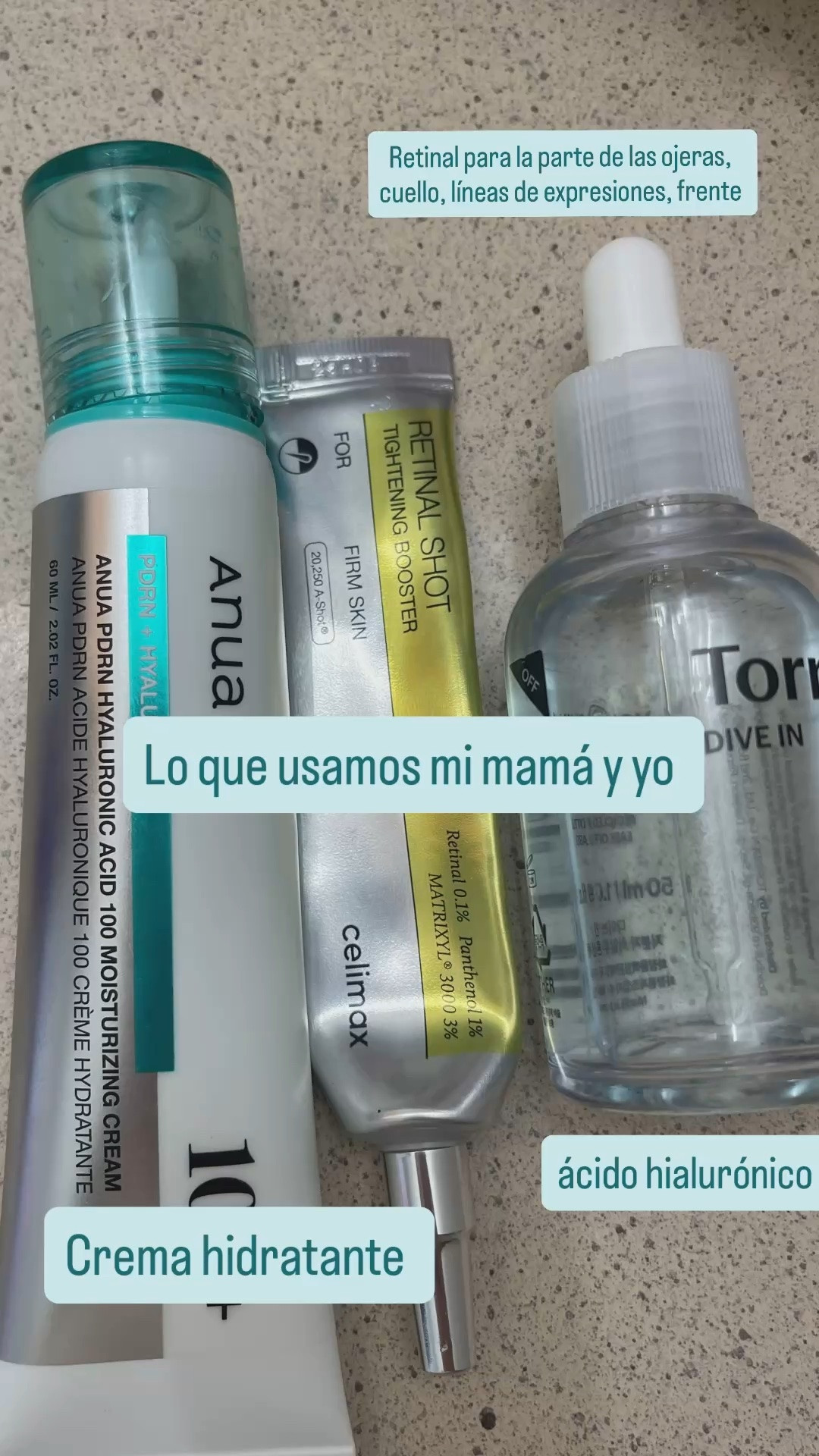Esta crema hidratante está muy buena para mantenerte hidratada todo el día y también es muy buena para cuando te pones después el maquillaje, el tubito verde, ese solamente me lo pongo en la noche y el ácido hialurónico, pues en la noche y en el día.

#LTKselfcare #LTKmorningroutine #LTKBeauty