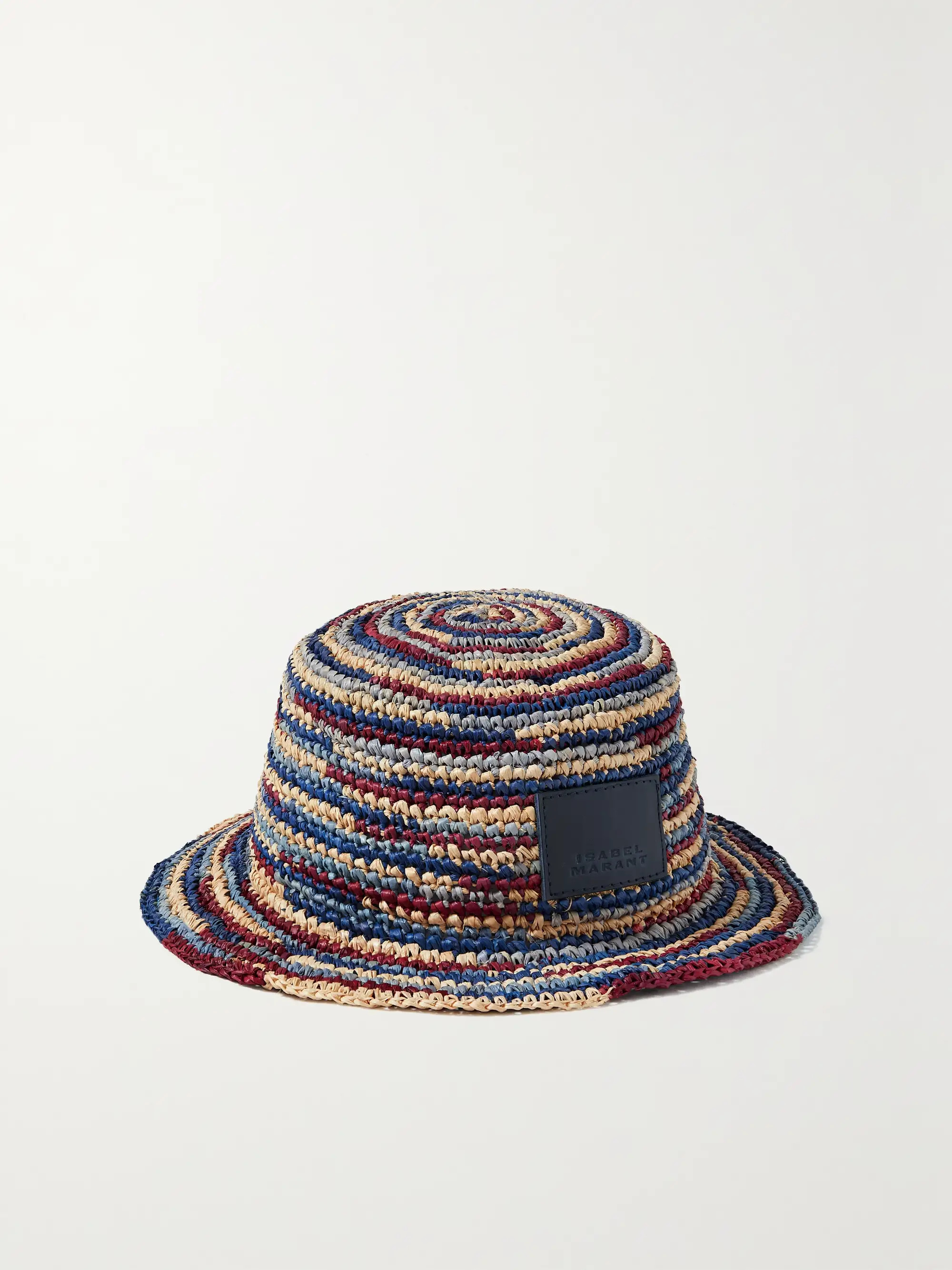 Yucata striped woven raffia bucket hat | NET-A-PORTER APAC