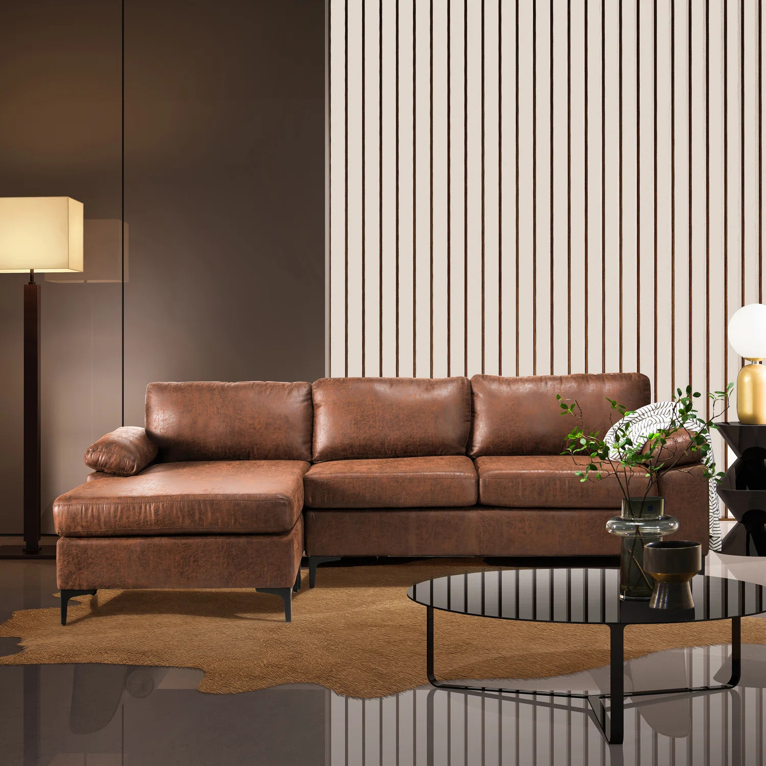 Howton 2 - Piece Faux Leather Sectional | Wayfair North America
