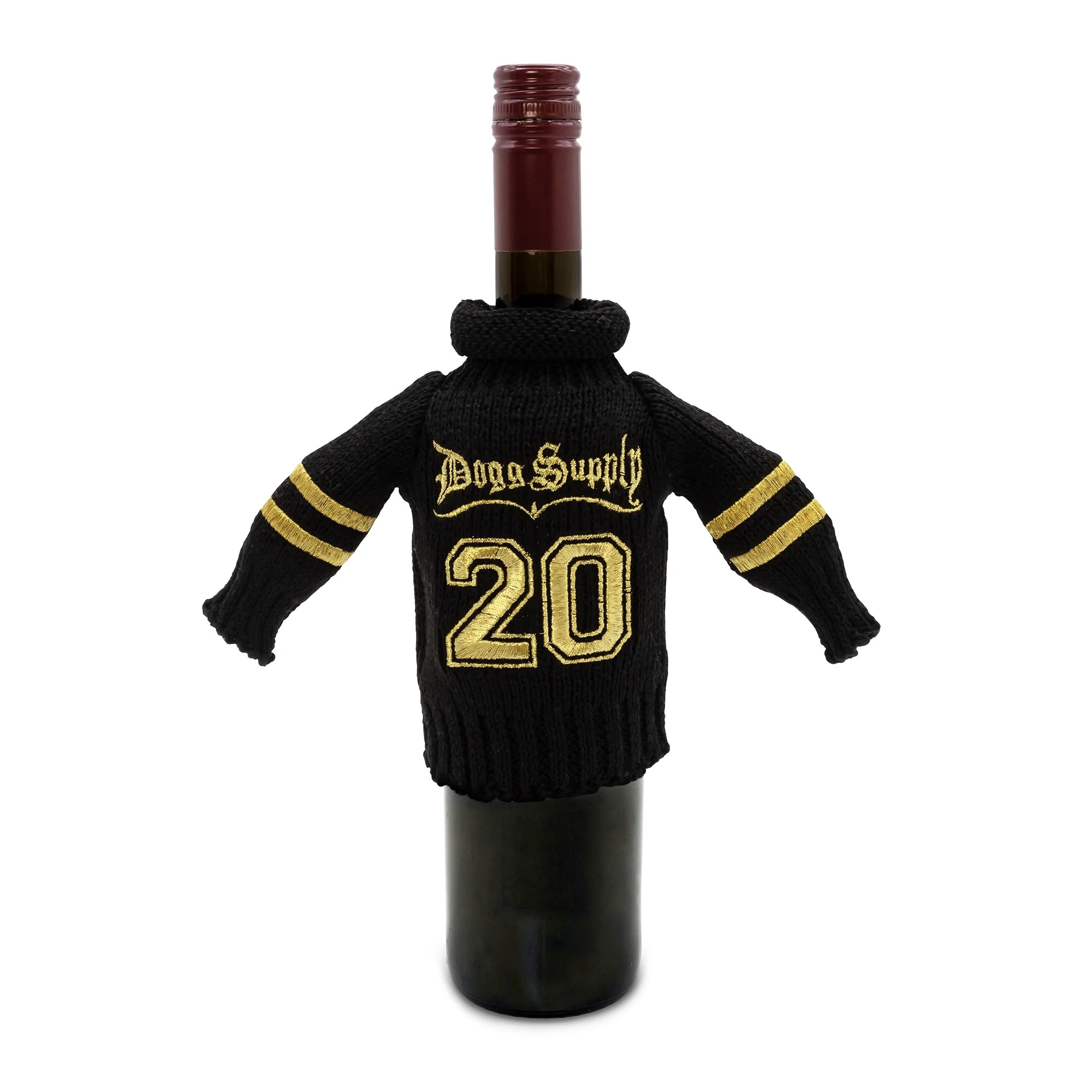 Snoop Dogg Black & Gold Wine Sweater, 6.4", Polyester | Walmart (US)