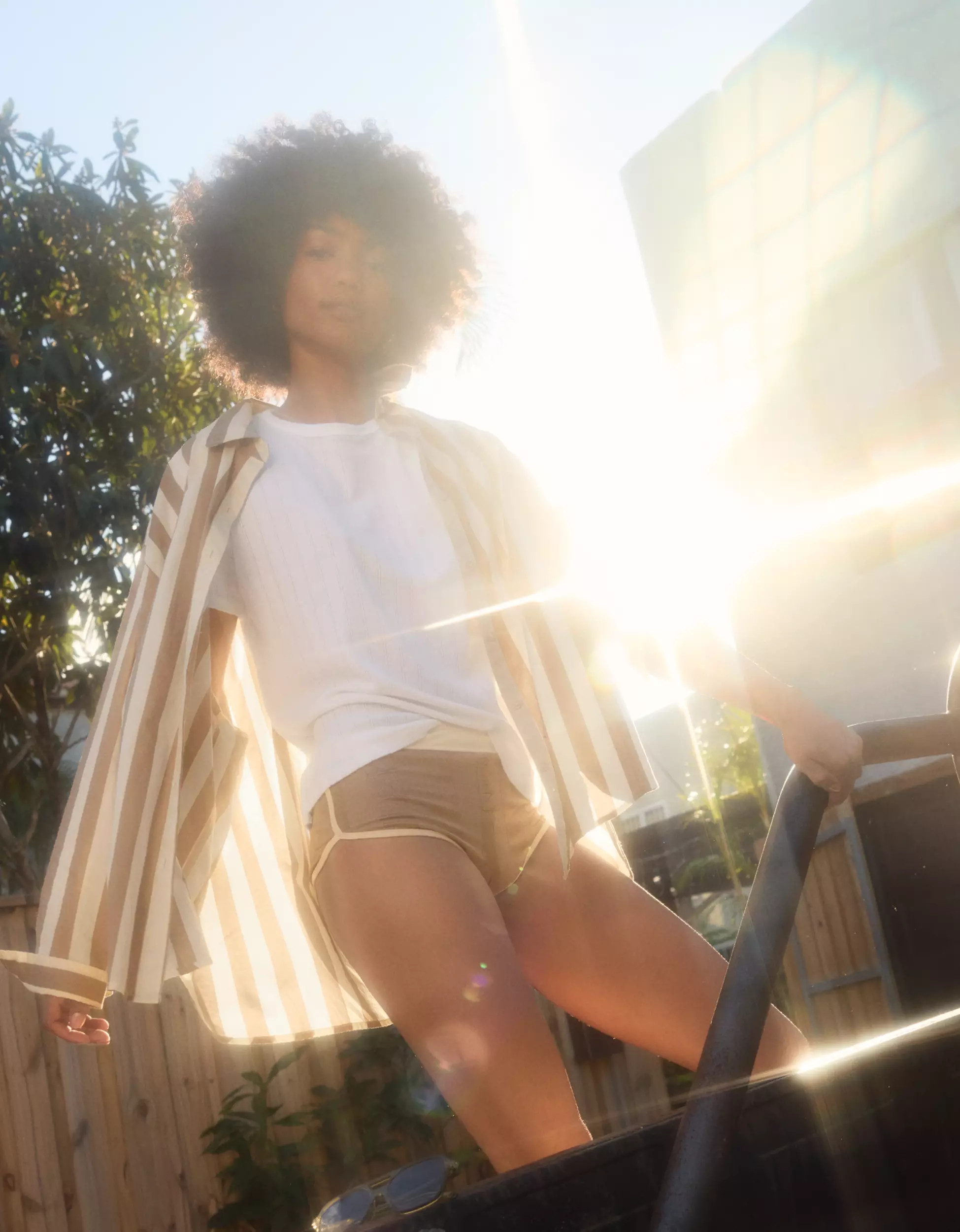 Aerie Good Day Cover Up Button Down Shirt | American Eagle Outfitters (US & CA)