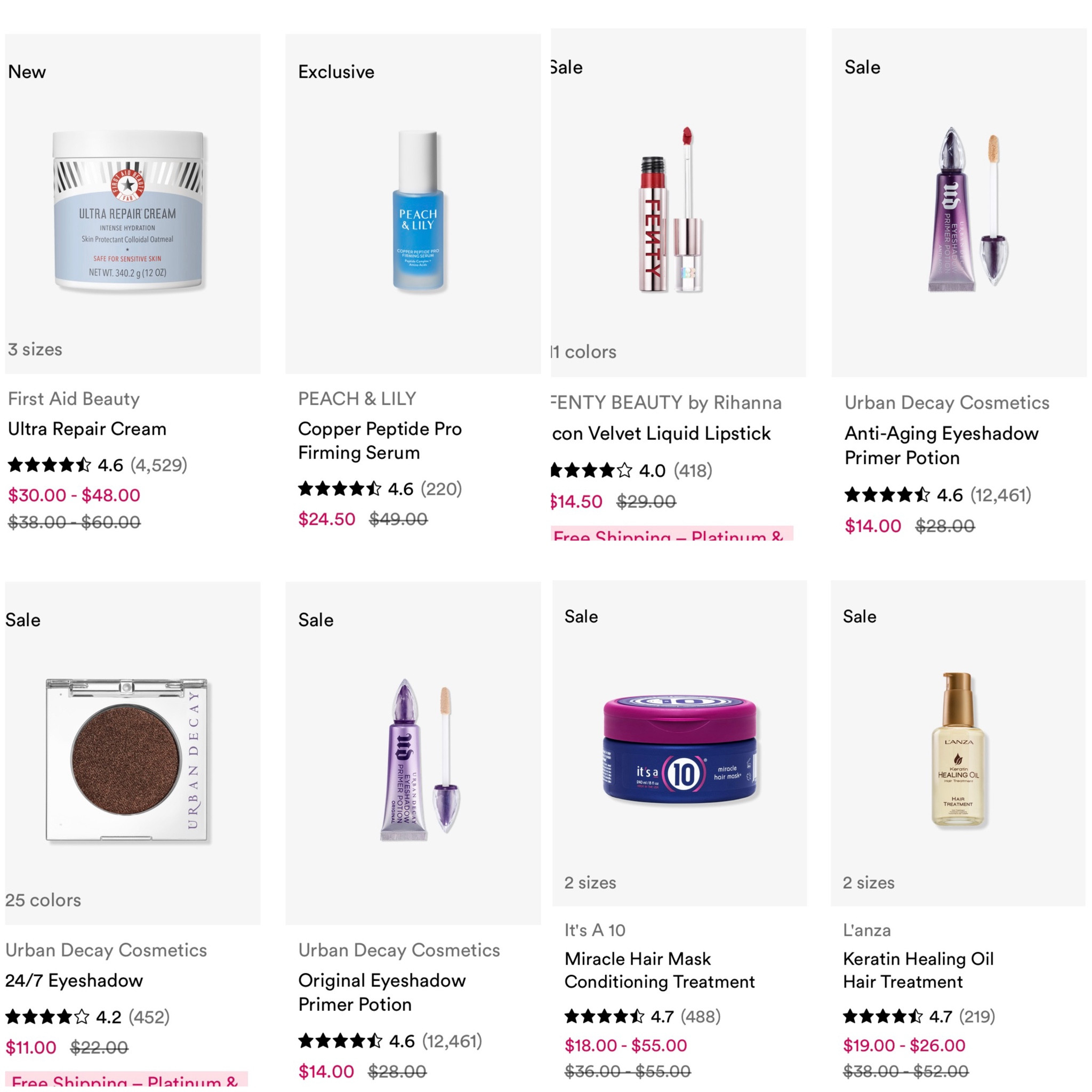 50% Ulta Beauty Steals 9/8