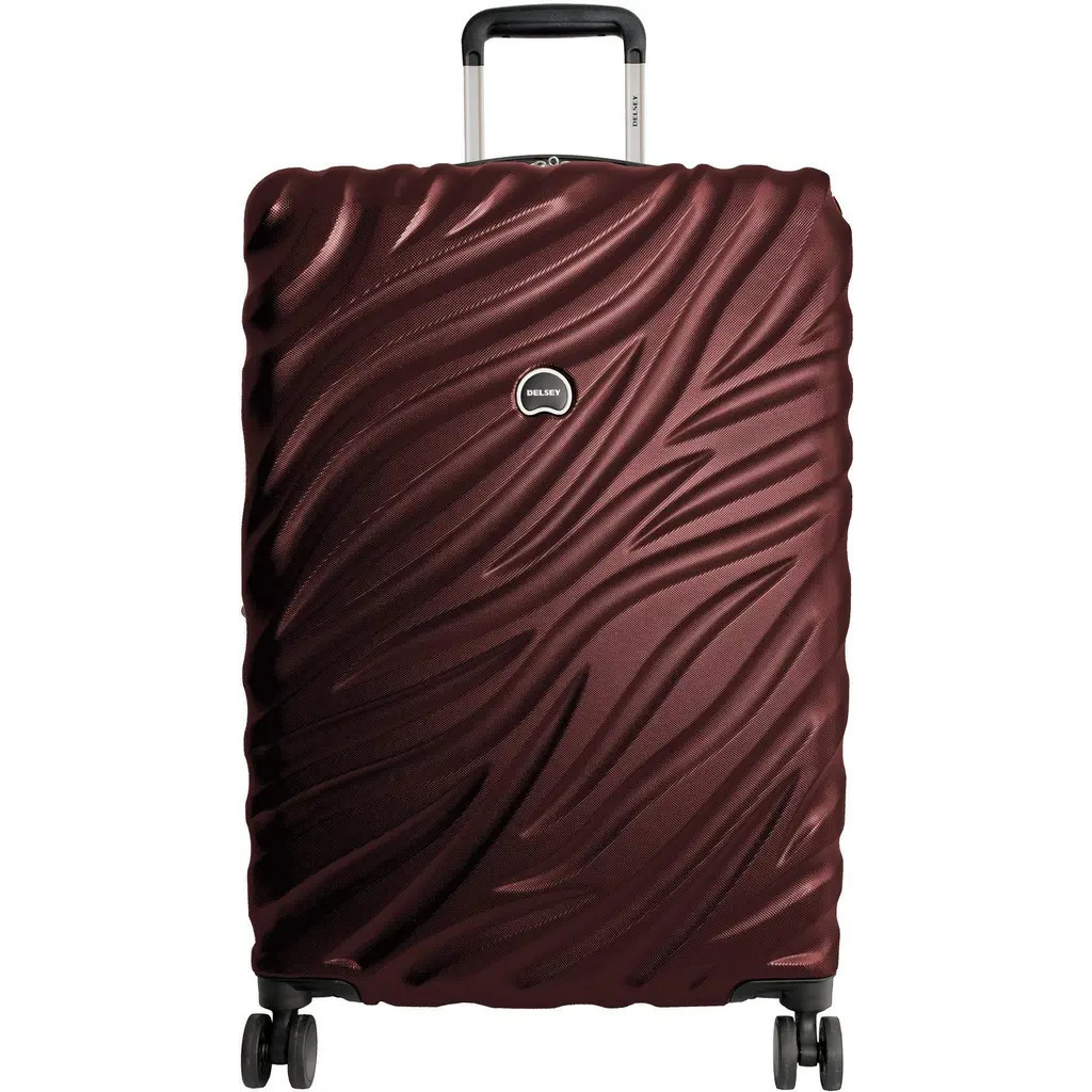 Delsey Paris Delsey Alexis Lightweight Luggage-Checked Medium in Burgundy at Nordstrom | Nordstrom