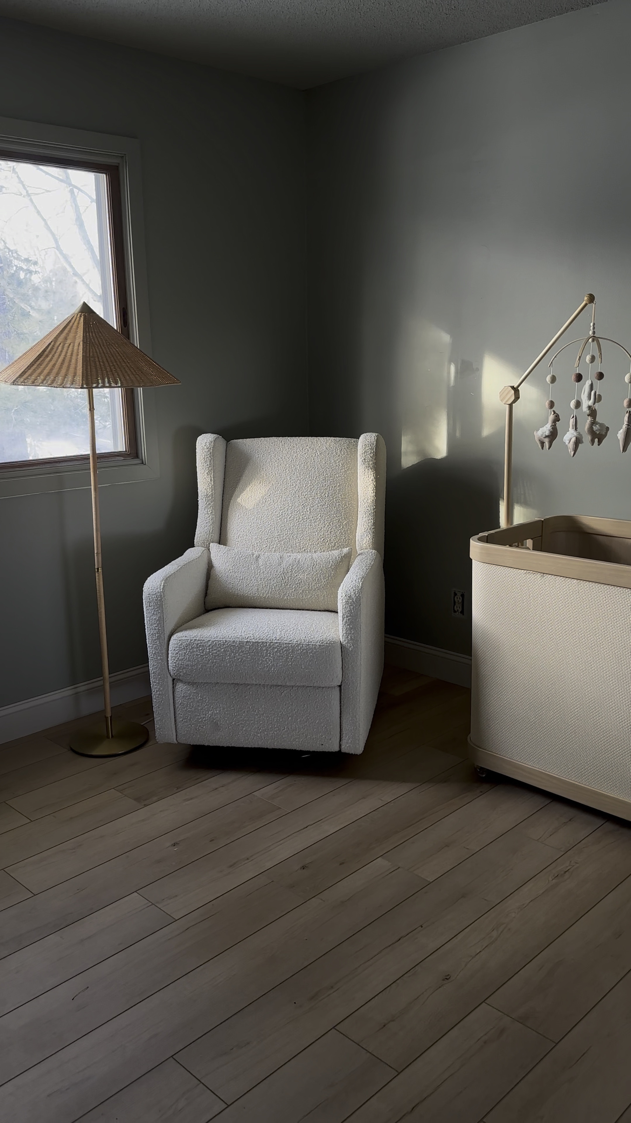 The coziest nursery chair glider setup ❤️

#LTKhome #LTKbaby #LTKbump
