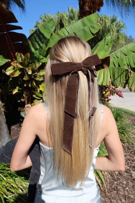 Brown hair ribbon / hair accessories/ brown bow

#LTKGiftGuide #LTKstyletip #LTKHoliday