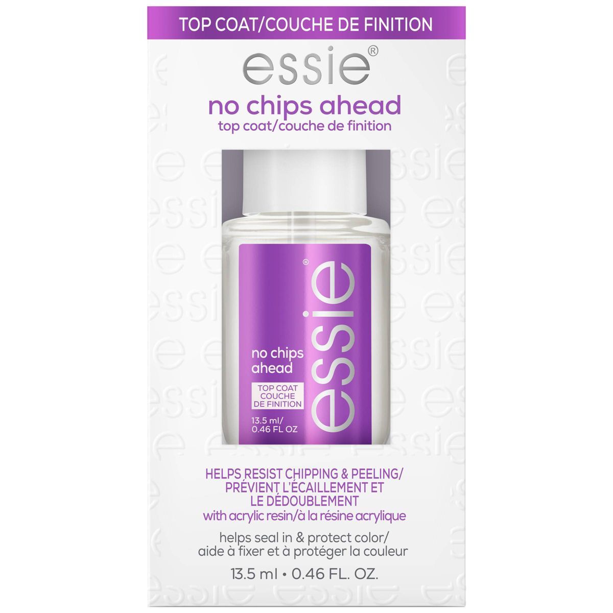 essie No Chips Ahead Top Coat - chip-resistant - 0.46 fl oz: High Gloss, Protective, Toluene-Free... | Target