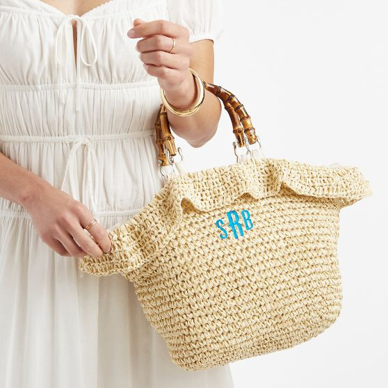 Antigua Ruffle Tote | Mark and Graham