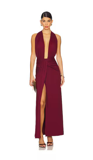 SNDYS Cantarios Dress in Burgundy. - size M | Revolve Clothing (Global)