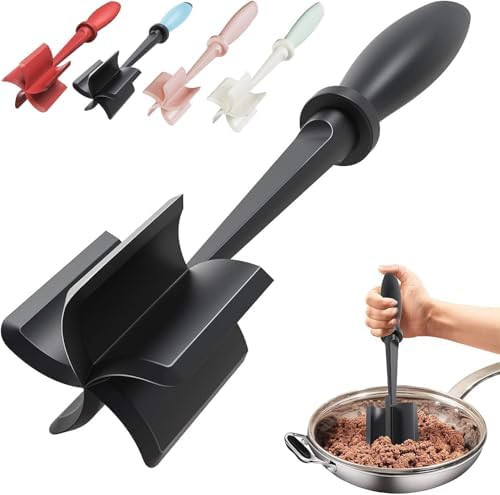Upgrade Meat Chopper, Heat Resistant Meat Masher for Hamburger, Ground Beef Smasher, Nylon Hambur... | Amazon (US)