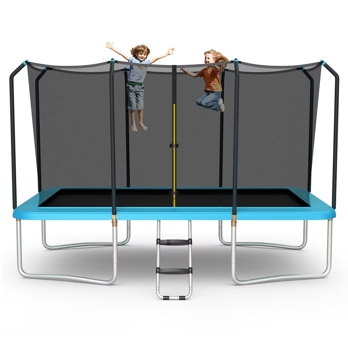 Costway 8 x 14 FT Rectangular Recreational Trampoline W/ Safety Enclosure Net Ladder Outdoor | Target