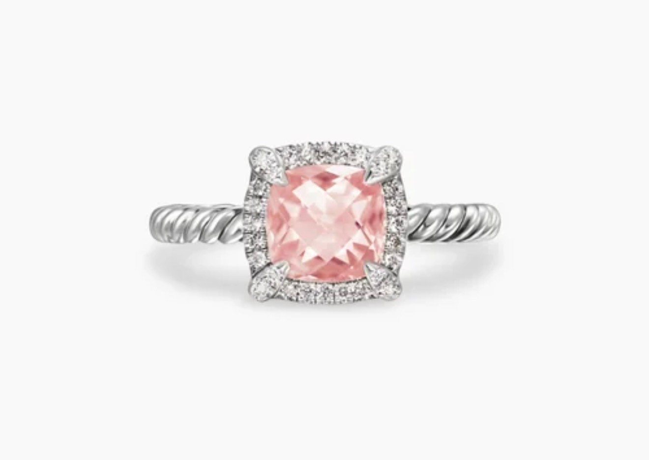 PETITE CHATELAINE® PAVÉ BEZEL RING
Sterling Silver with Morganite and Diamonds, 7mm

#LTKootd #LTKTravel #LTKWorkwear