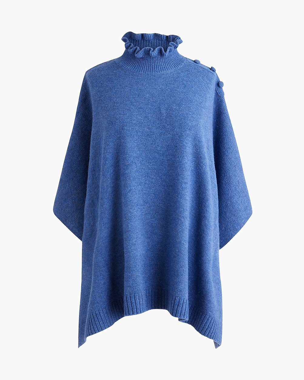 Ruffle-mockneck poncho | J.Crew Factory