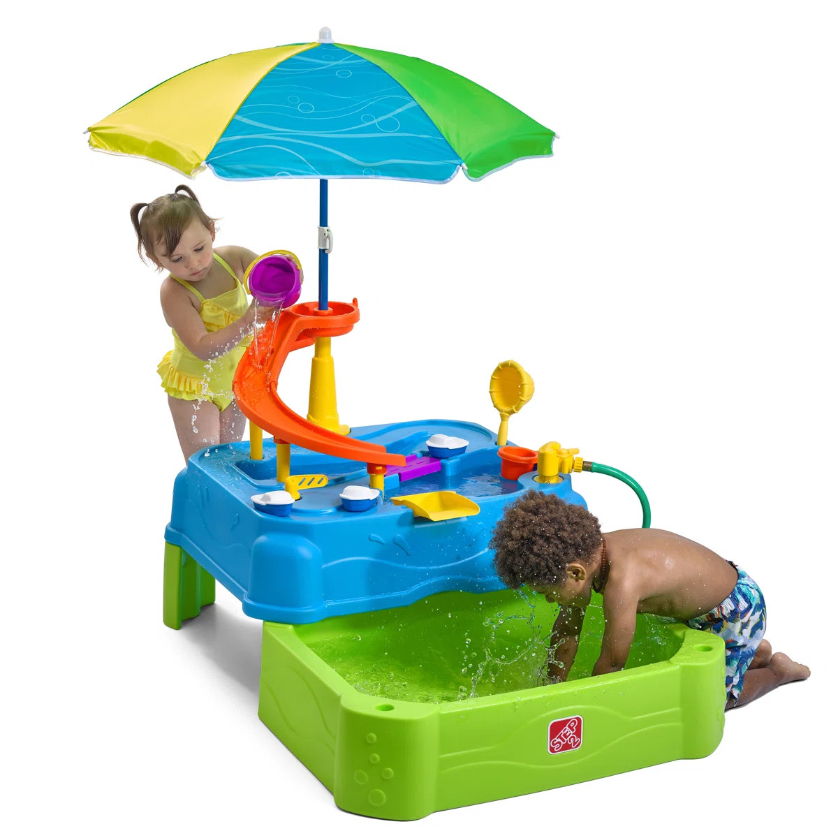 Step2 Waterpark Wonders Two -Tier Toddler Outdoor Water Table | Wayfair North America