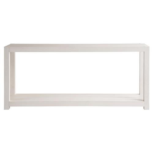 Carter Coastal Beach White Sand Oak Rectangular Console Table | Kathy Kuo Home