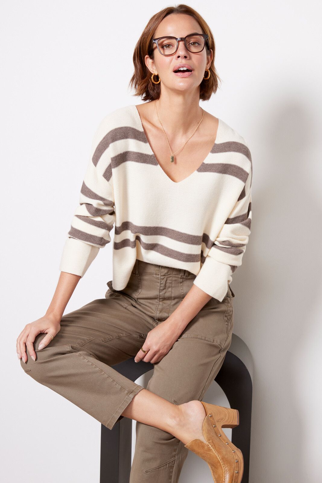 Luca Stripe Sweater | EVEREVE