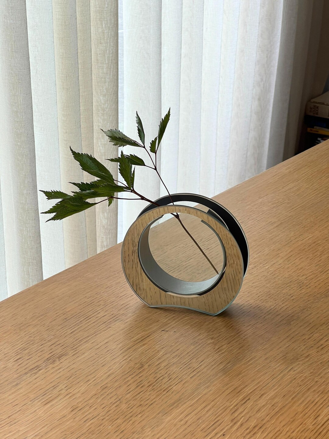 Vintage unique glass vase, handmade elegant vase, aesthetic mid century vase, cute flower vase | Etsy (US)