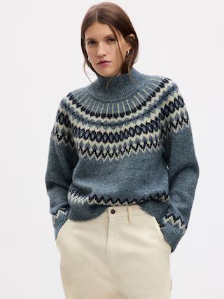 Fair Isle Mockneck Sweater | Gap (CA)