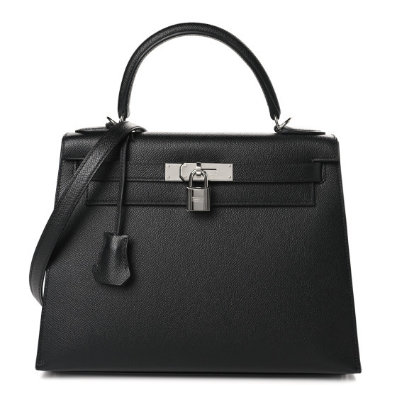 Epsom Kelly Sellier 28 Black | FASHIONPHILE (US)